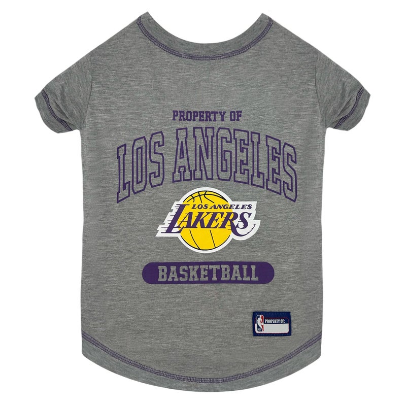 Pets First NBA Licensed Hoodies & T-shirt for Dogs & Cats, Los Angeles Lakers, Medium - Image 1